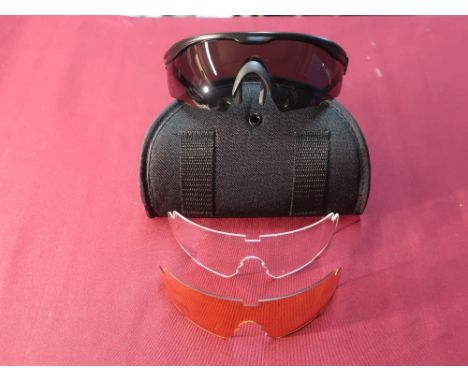 WX PT-1SCL three lens: smoke, clear, light rust, matte black frame, new and boxed 