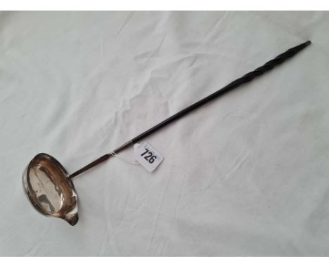 Another toddy ladle also with whale bone handle, London 1801 by E.M