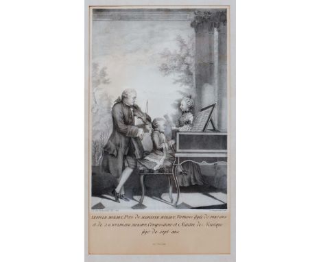 A SCHIEFERDECKER AFTER L.C. DE CARMONTELLE 'Leopold Mozart, Pere de Marianne Mozart, Virtuose âgée de onze ans et de J.G. Wol