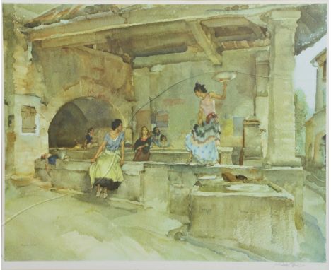 AFTER SIR WILLIAM RUSSELL FLINT 'Caprice, Provencal', signed in pencil to the margin, Limited Edition colour print, 45 x 57.5