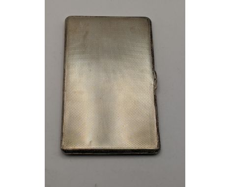 A silver engine turned cigarette case 192gLocation: 
