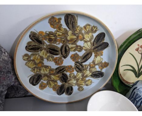 A Royal Copenhagen Ellen Malmer Faijance stoneware dish and other items to include a Copenhagen dish and a Susie Ball bowlLoc