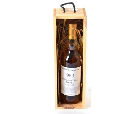 Oban 1989 47.8% bottle number 53/258 1 bottle This is a private cask bottling of 24 year old single malt Scotch whisky from t