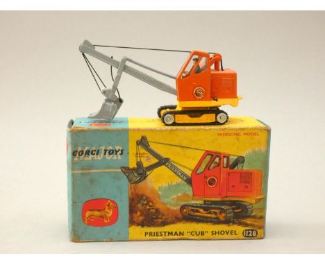 A Corgi Priestman "Cub" Shovel die-cast model, boxed with manual 