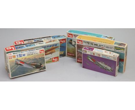 Six LS aircraft 1/72 model kits, to include :Japanese Army Type 100-2 TrainerMitsubishi G3 M1 Type 96 MK.11 MK.21Japanese Arm