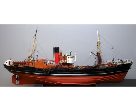 Boston Typhoon, FD272, a Mountfield 1:32 scale well modeled fibreglass, wood and white metal model, fibreglass hull with wood