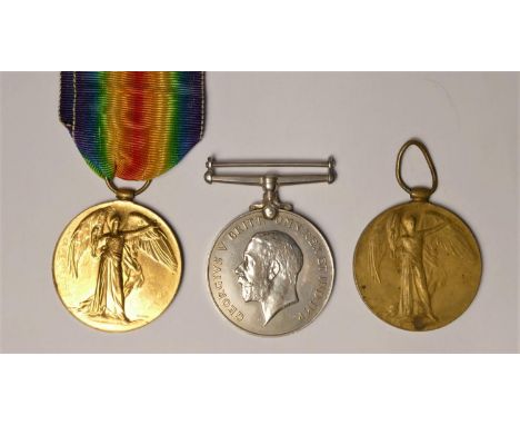 Three WWI, War 218549 to Pte. D. Manson, L.N. LAN.R, Victory to Pte. A. Hale, Oxford &amp; Bucks L.I. and 275822 Sjt. G. Pear