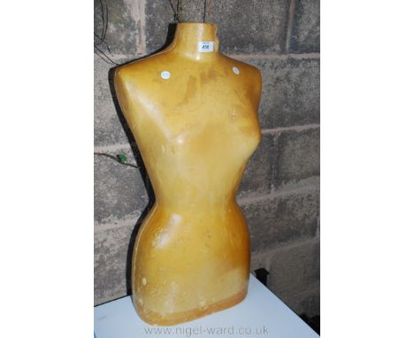A foam female mannequin.