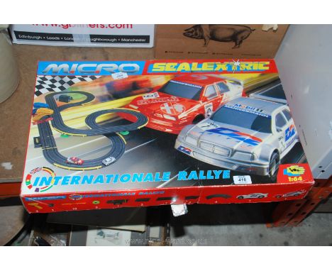 A boxed "Micro-Scalextric" set.