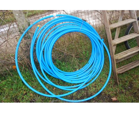 A quantity of blue Water pipe.