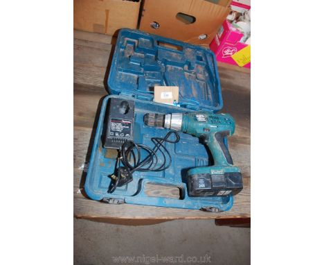 A cased "Makita" battery drill/driver.