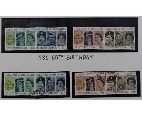 An album of mint and used commemorative stamps and twenty three first day covers, 2004-2005 and another of mint and used comm
