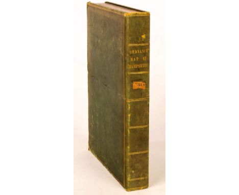 Baker (B) Ordnance Map of Hampshire, published by Col. Mudge Tower, 14th Aug 1817, folding map of 52 linen backed panels, 465