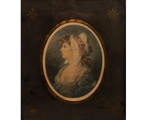 Bartolozzi after Benwell/Portrait of Ladies/a pair/stipple engraving, 26cm x 24cm CONDITION REPORT: Condition information is 