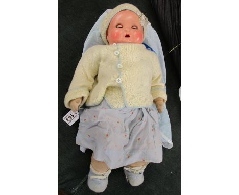 Early bisque headed doll