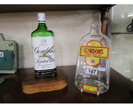 2 Gordons gin themed clocks