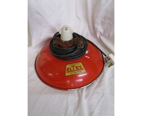 Vintage Eltex industrial pendant light