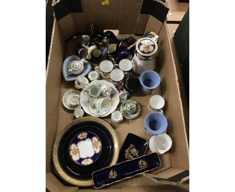Miniature Wedgwood tea china, miniature Royal Doulton Toby jugs etc
