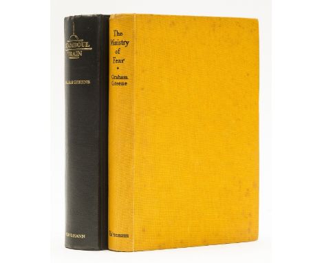 Greene (Graham) The Ministry of Fear, ink inscription to front free endpaper, lightly spotted, 1943; Stamboul Train, foxing, 