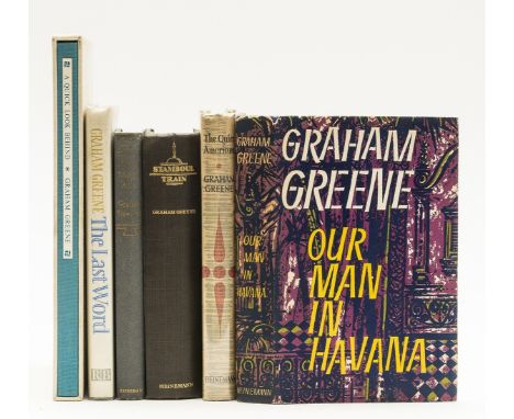 Greene (Graham) A Quick Look Behind, one of 330 copies signed by the author, original blind-stamped cloth, slip-case, 1983; T