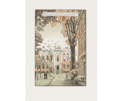 NO RESERVE Merrymount Press.- [11 New Year greetings cards for the press], each a folded sheet containing a colour wood-engra