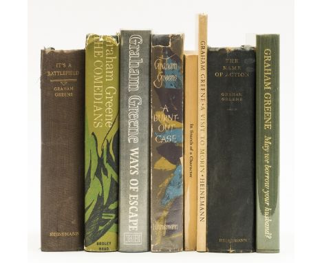 Greene (Graham) May We Borrow Your Husband?, one of 500 copies signed by the author, original cloth-backed decorative boards,