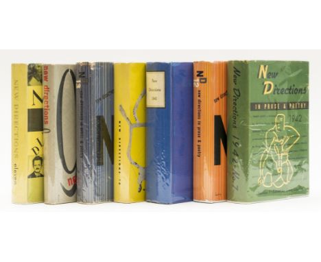 Laughlin (James, editor) New Directions in Prose and Poetry, 7 vol., nos. 6, 7, 9-13, first editions, original boards or clot