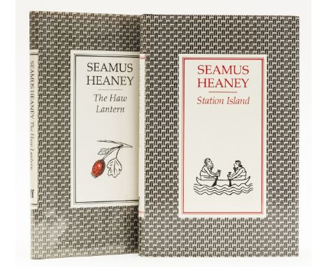 Heaney (Seamus) Station Island, signed by the author on title, 1984 § The Haw Lantern, 1987, first editions, original cloth, 