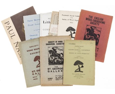 NO RESERVE Society of Wood Engravers. Catalogue of the Second Annual Exhibition..., Foreword by Campbell Dodgson, light spott