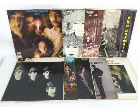 Ten LPs by artists from the 1960s including The Beatles, The Rolling Stones, The Who and others. Includes an early UK pressin