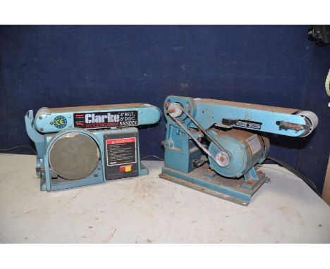 A CLARKE CS4-6C belt and disc sander along with a Black and Decker BDS366 belt sander (both PAT pass and working)