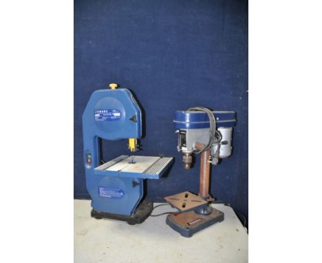 A POWER CRAFT M1A190 band saw along with a pillar drill (no branding visible) model No WPPD350 (both PAT pass and working)