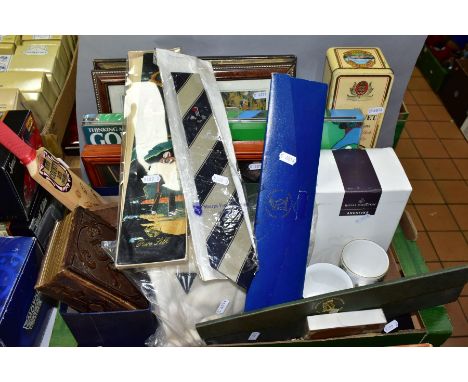 A BOX AND LOOSE SPORTING MEMORABILIA, PHOTOGRAPHY AND SUNDRY ITEMS, to include a Victorian photograph album with portraits an