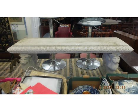 A ornamental garden bench 
