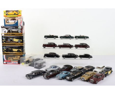 Quantity of Rolls Royce/Daimlers/Mercedes Limousines, including: Minichamps, handbuilt resin models, Universal Hobbies, Solid