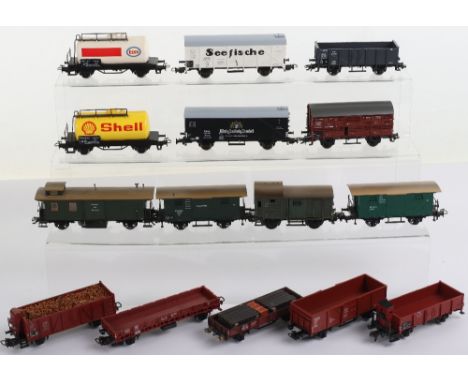 Collection of Marklin and other makes HO gauge locomotives and rolling stock, Marklin three locomotives 4-6-0 Baden locomotiv