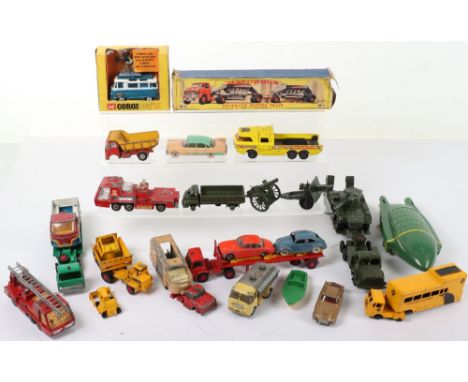 Boxed Corgi 479 Commer Mobile Camera van and collection of play-worn diecast, Samuelson van with camera man and camera, good 