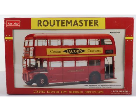 Sun Star 1:24 scale 2902 Routemaster Bus: RM 254-VLT 254: The Standard LT Routemaster Bus, with quarter-drop front windows di