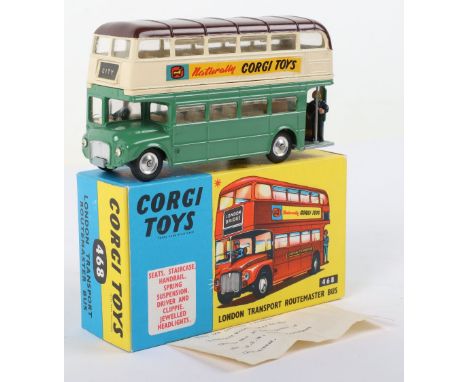 Rare Corgi Toys 468 Routemaster Bus New South Wales Livery with leaflet: This box contains a London Transport Routemaster Dou