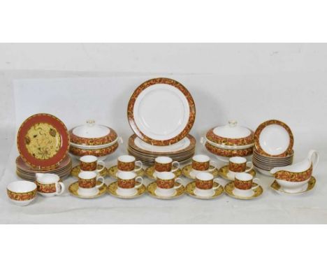 Wedgwood 'Persia' part dinner and tea service for ten settings, comprising ten each of XXcm diameter dinner plates, XXcm diam