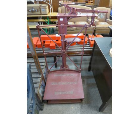 A set of large scales, manufactured by W.T. Avery Ltd., Birmingham