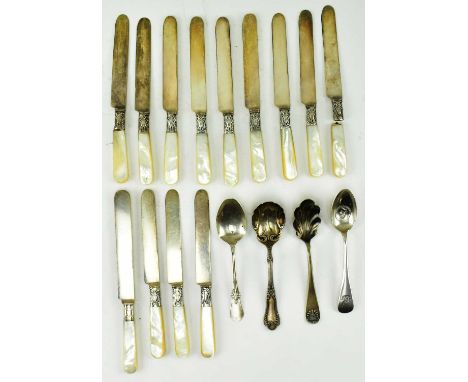 A collection of 19th &amp; 20th century American silver plated flatware and sterling silver flatware. To include a set of dec