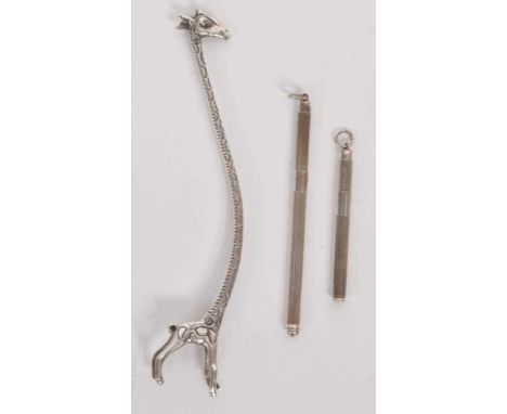 Asprey of New Bond Street, London - a collection of three late 20th century hallmarked silver Christmas cracker accessories t