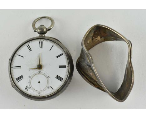 A Victorian hallmarked lever face gent's pocket watch, hallmarked year 1877 Birmingham, sponsors mark for English Watch Co. T