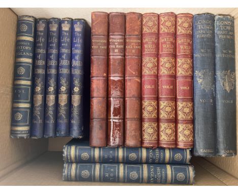 A good collection of books including the Illustated Army and Navy by Geo Newnes Ltd, Living London Geo R Sims, After Pretoria