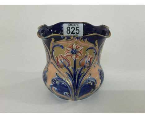 A Moorcroft Macintyre fluted rim planter with Alahambra pattern. 11cm (some damage to rim).