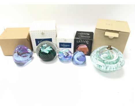 A Collection of Paperweights including Caithness.(5)