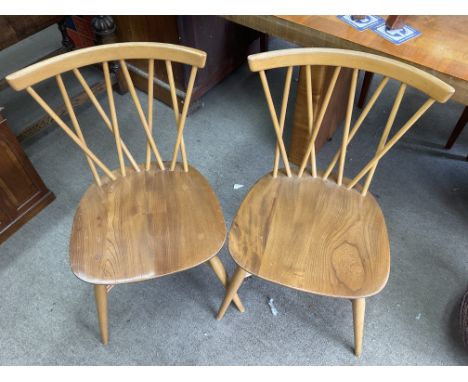 2 Ercol chairs stick back