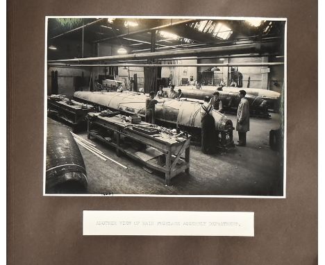 World War Two, RAF. An album of 11 b/w annotated photographs, by F.R. Logan of Birmingham, labelled, n.d. [1939-1945], illust