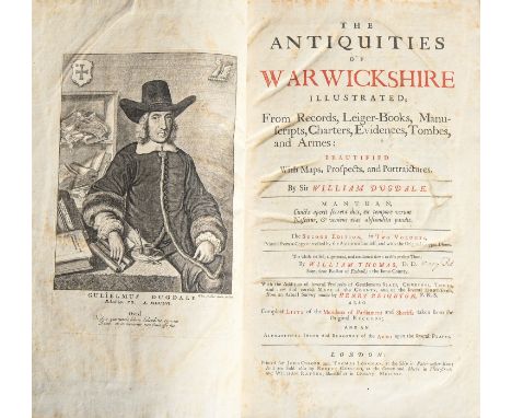 Dugdale (Sir William) &amp; Thomas (William, editor),&nbsp;The Antiquities of Warwickshire Illustrated [...], two-volume set,